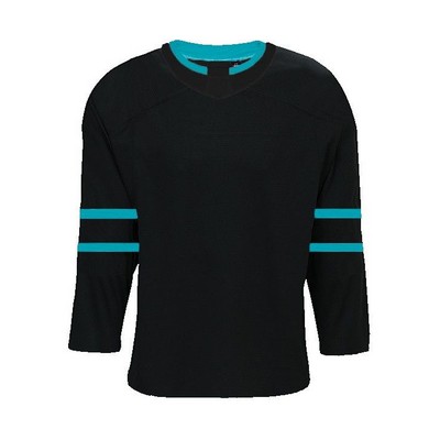 San Jose Pro Series Goalie Cut Black Premium Jersey